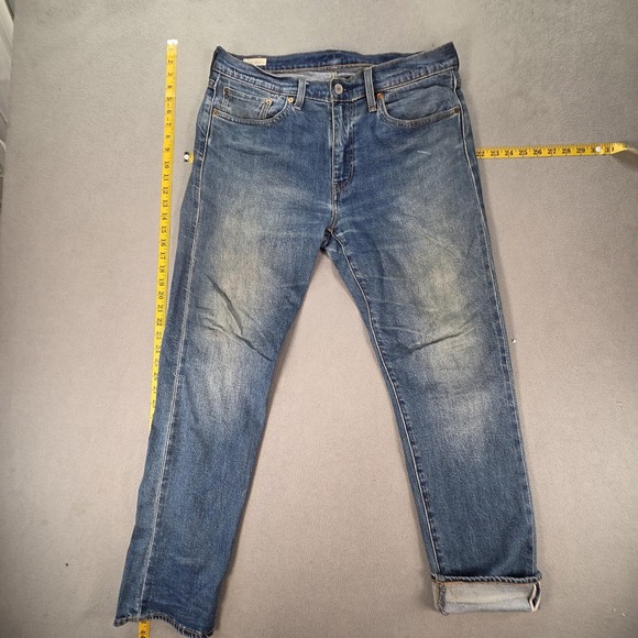 Levi's Other - Levis 502 Jeans Mens Selvedge Blue Med Wash Regular Honeycomb Fits 34x31